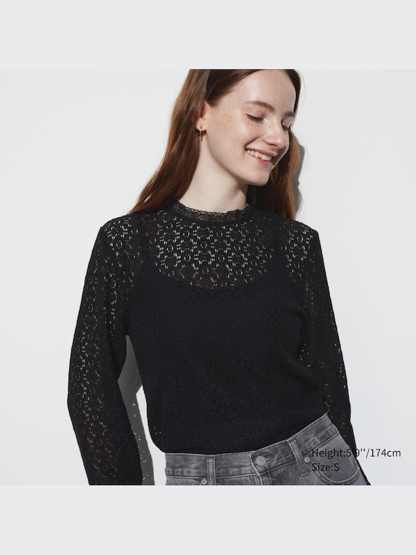 Lace Long Sleeve Blouse