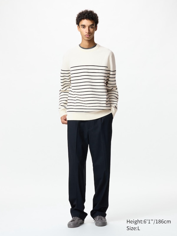 Washable Milano Ribbed Crew Neck Sweater