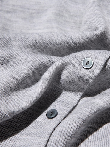 Merino Crew Neck Cardigan