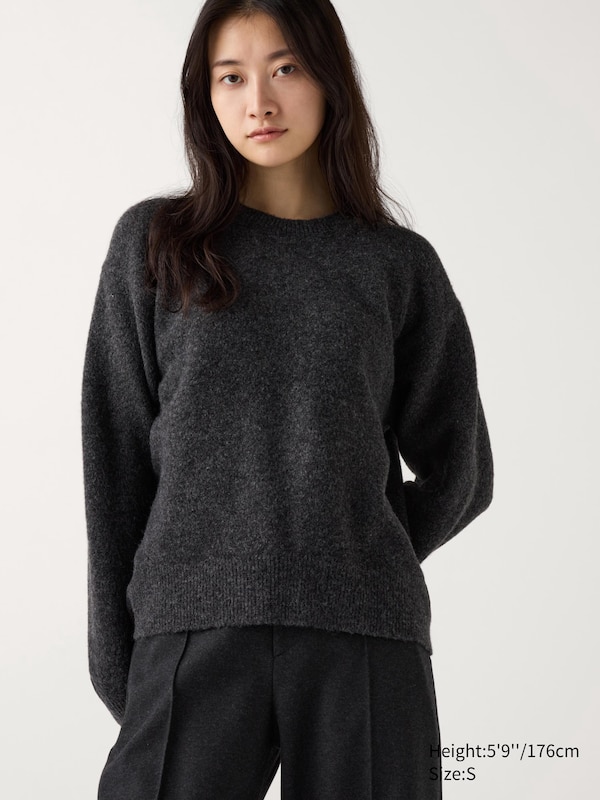 Souffle Yarn Crew Neck Sweater