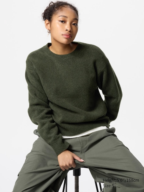SOUFFLE YARN CREW NECK SWEATER