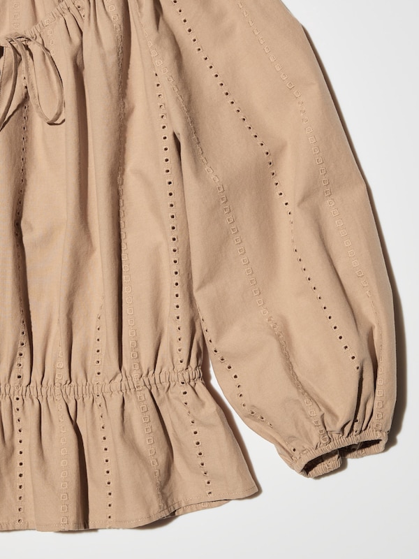 Embroidery Blouse 3/4 Sleeve