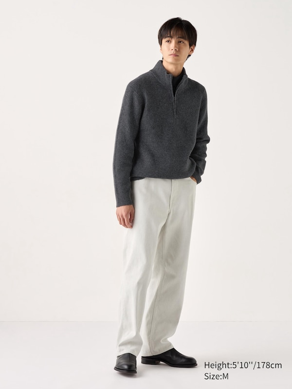 Souffle Yarn Half-Zip Sweater