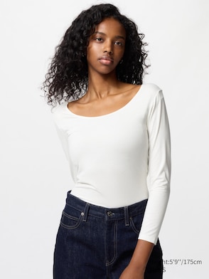 HEATTECH Scoop Neck Long Sleeve T-Shirt