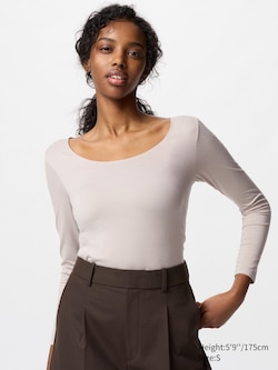 HEATTECH Scoop Neck Long Sleeve T-Shirt
