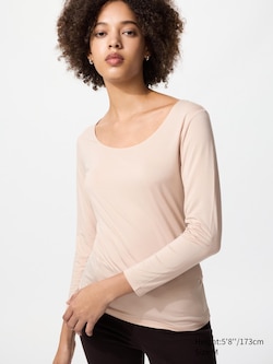 HEATTECH Scoop Neck Long Sleeve T-Shirt