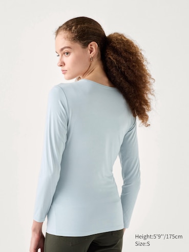 HEATTECH Crew Neck T-Shirt Long Sleeve