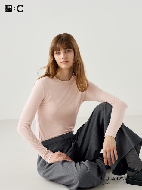 HEATTECH Extra Warm Cashmere Blend Crew Neck T-shirt