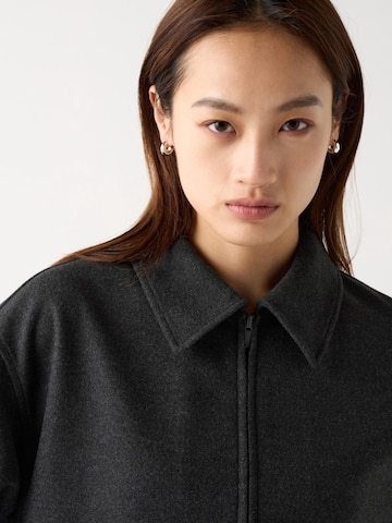 BRUSHED JERSEY OVERSIZED BLOUSON