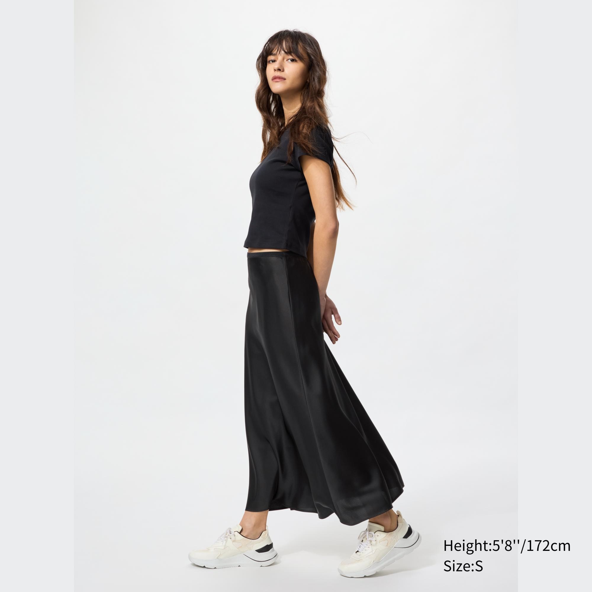 WOMEN S SATIN SKIRT UNIQLO AU