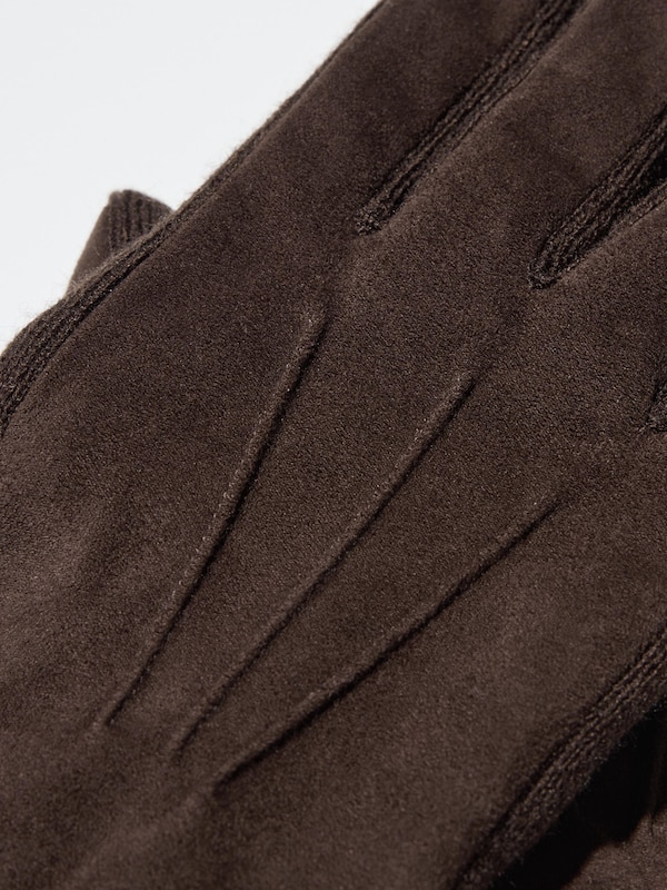 HEATTECH Lined Faux Suede Gloves