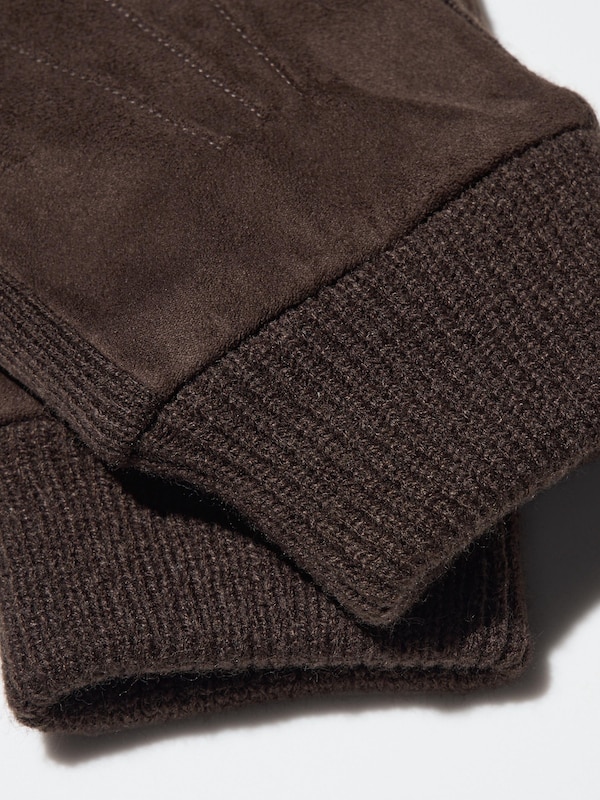 HEATTECH Lined Faux Suede Gloves