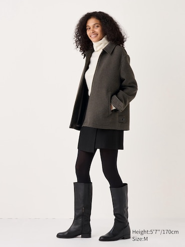 Single Collar Short Blouson