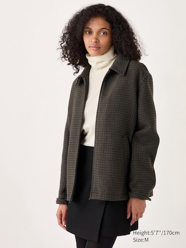Single Collar Short Blouson