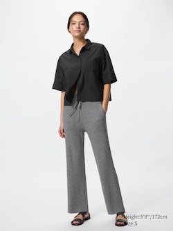 Washable Knit Ribbed Pants