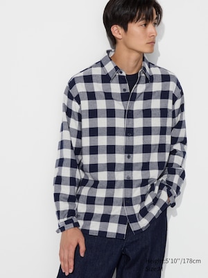 Flannel Checked Long Sleeve Shirt