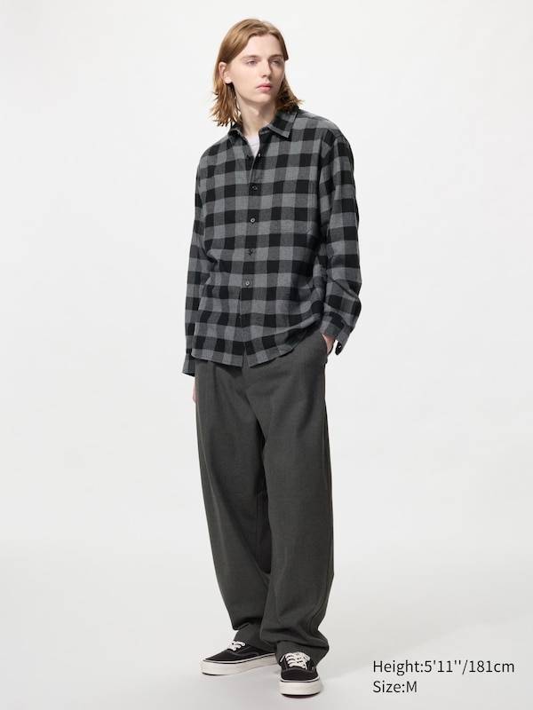 Flannel Checked Long Sleeve Shirt