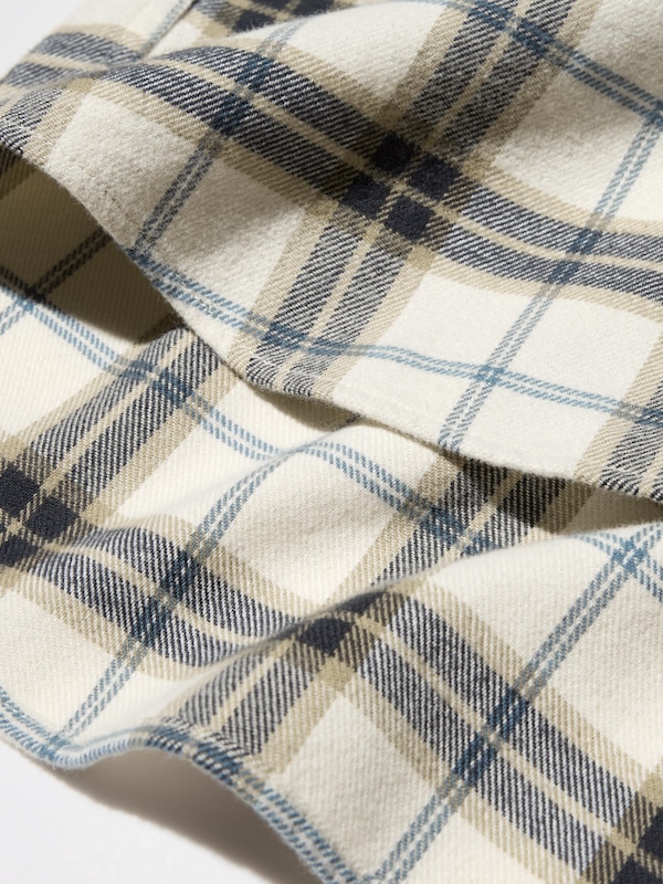 Flannel Shirt Long Sleeve Regular Collar