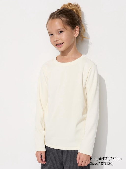 KIDS HEATTECH ULTRA WARM Crew Neck Long Sleeve T-Shirt