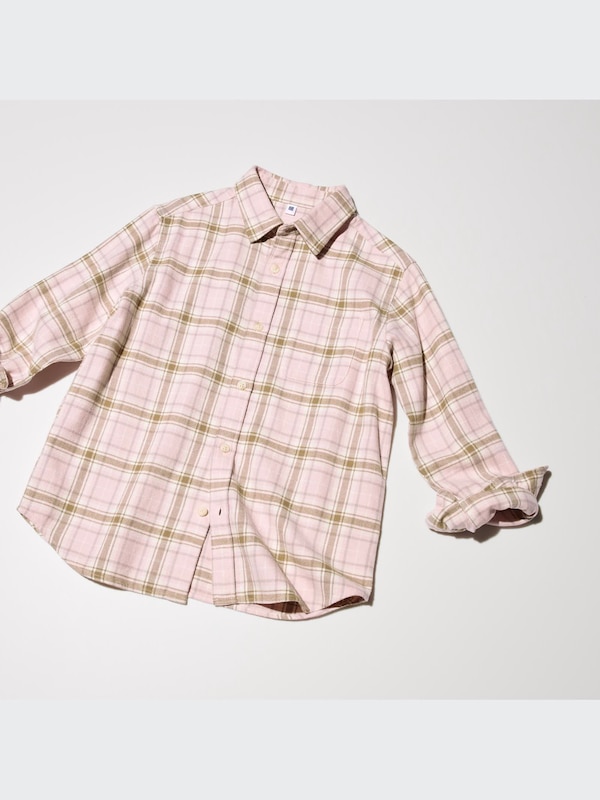 KIDS Flannel Checked Shirt Long Sleeve