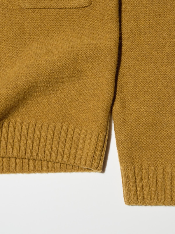 Uniqlo U 100% Lambswool Pocket Crew Neck Sweater