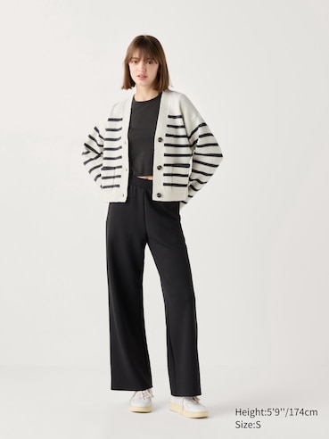 Souffle Yarn V Neck Short Cardigan