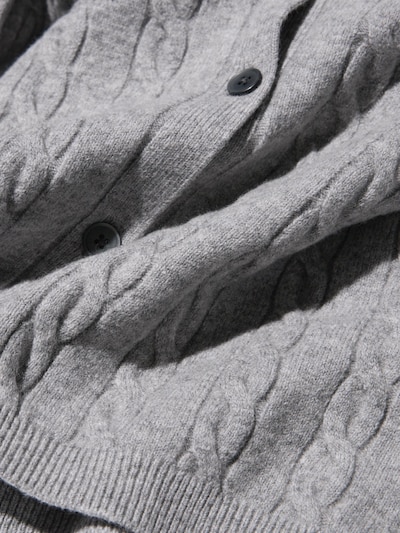 Cable Crew Neck Cardigan
