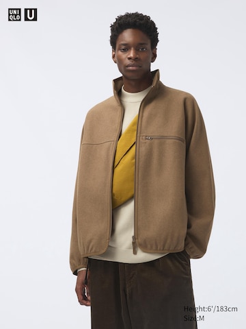 BRUSHED JERSEY ZIP UP BLOUSON