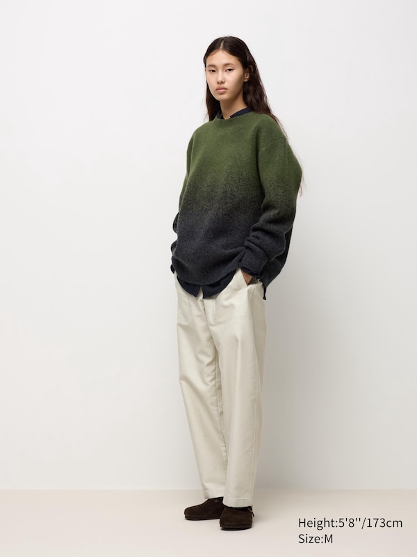JW ANDERSON Souffle Yarn Gradation Crew Neck Sweater