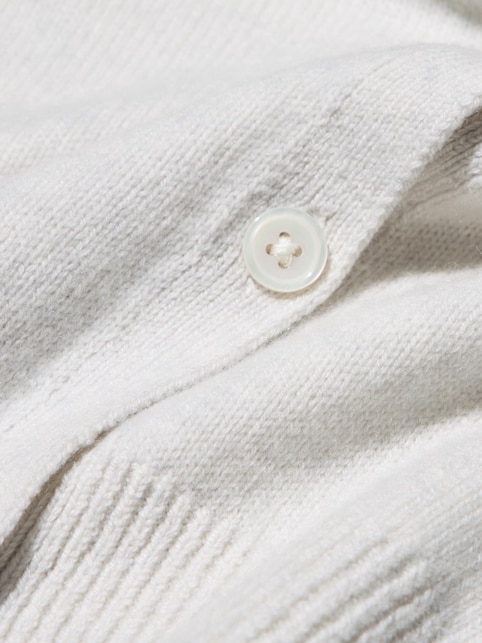 CASHMERE CREW NECK SHORT CARDIGAN