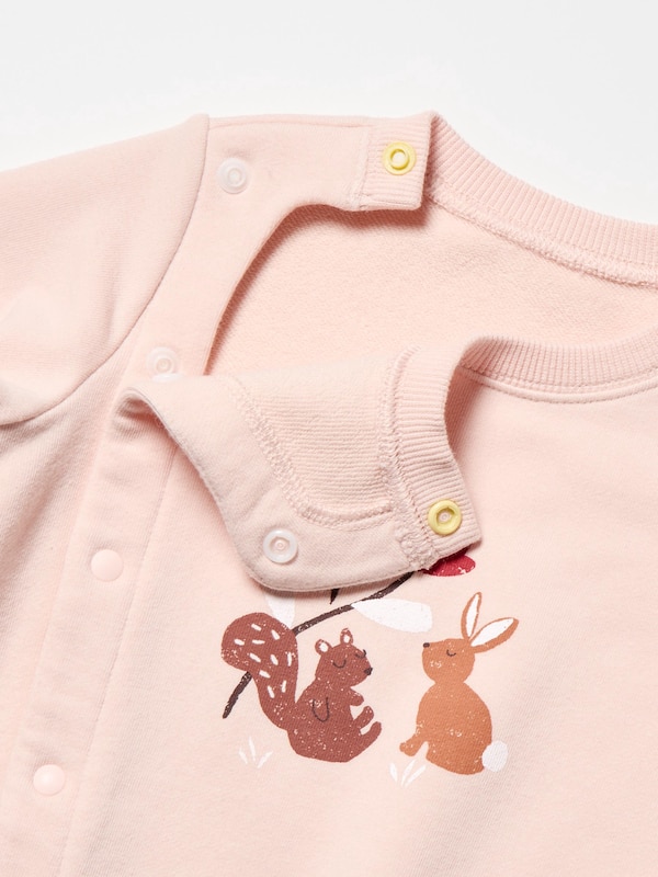 Newborn Sweat One Piece Outfit Long Sleeve