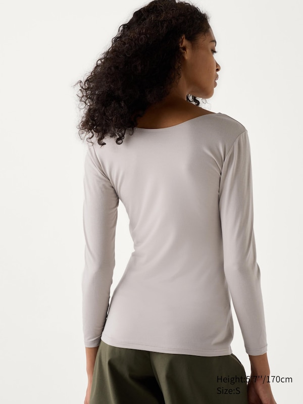 HEATTECH Scoop Neck Long Sleeve T-Shirt