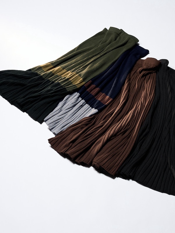 Women's UNIQLO : C Merino Blend Ribbed Skirt | UNIQLO AU