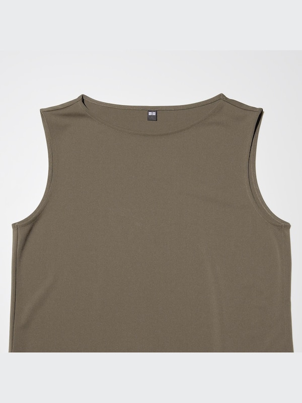 Crepe Jersey Sleeveless T-Shirt