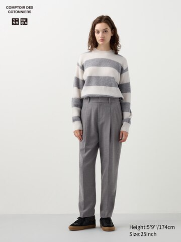 COMPTOIR DES COTONNIERS Tweed Pleated Tapered Pants