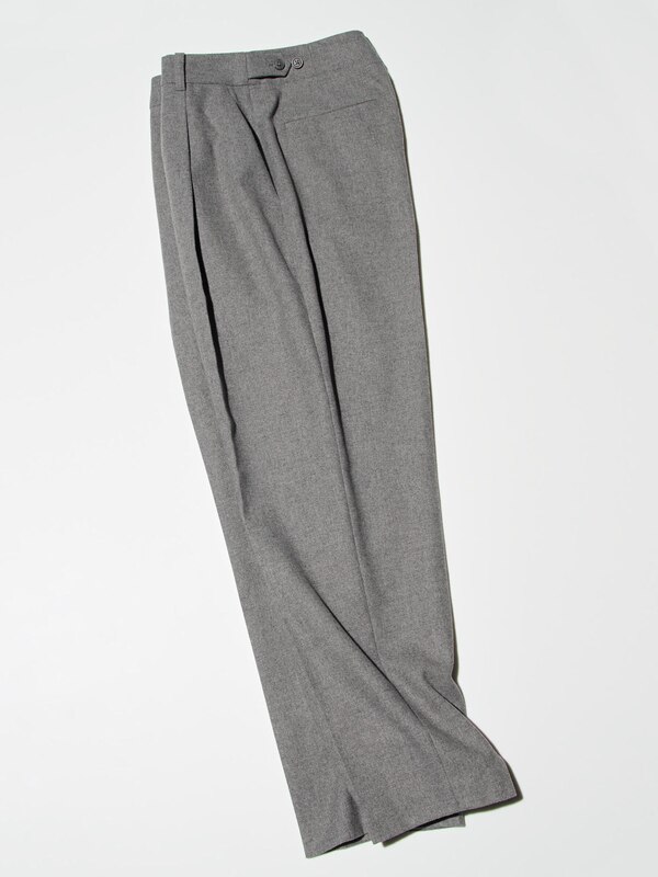 COMPTOIR DES COTONNIERS Tweed Pleated Tapered Pants