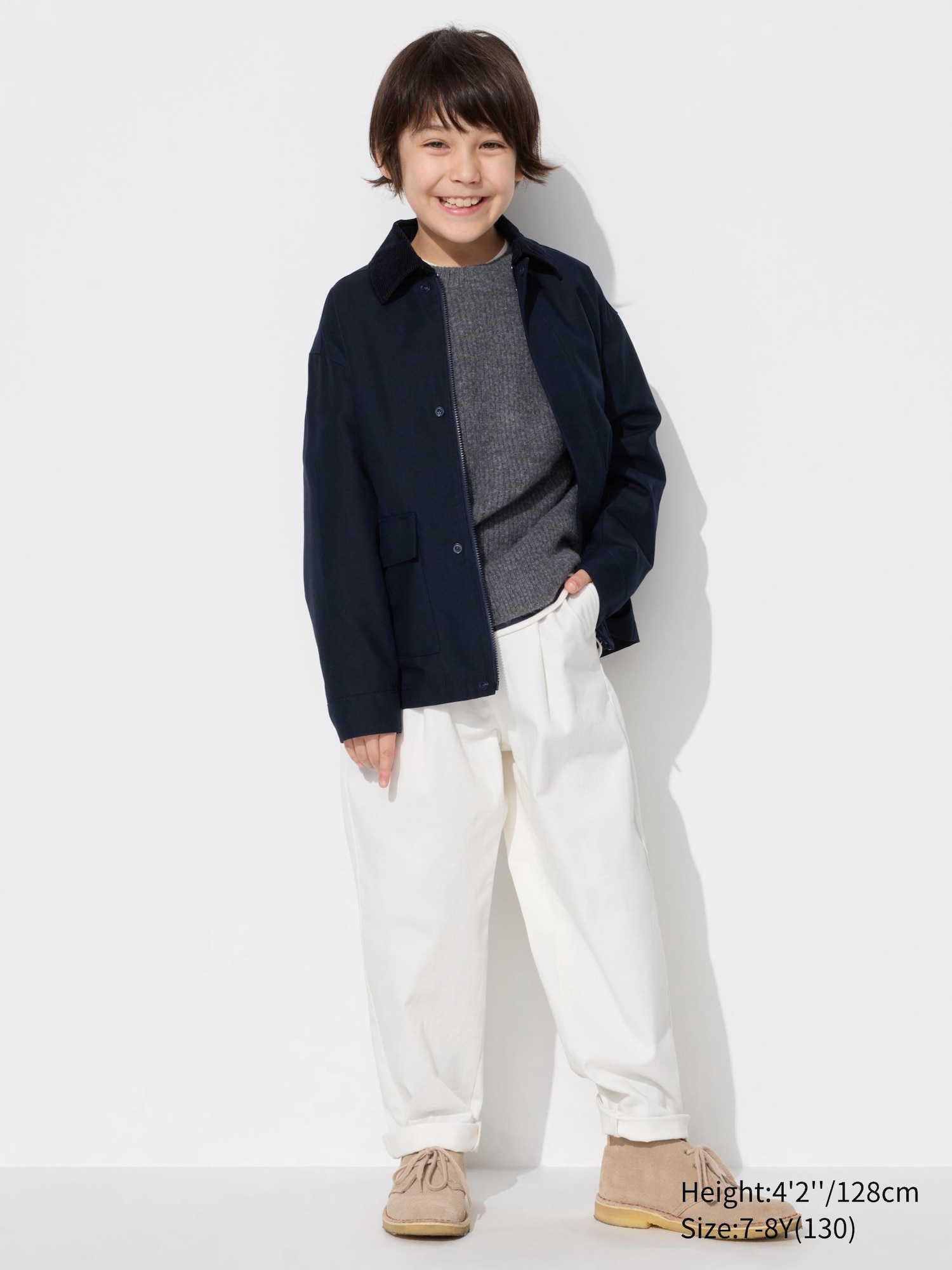 KIDS PLEATED WIDE PANTS UNIQLO AU