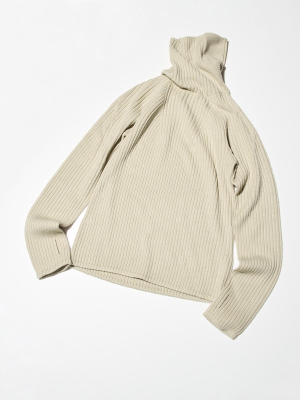 Uniqlo U 3D Knit Merino Blend Turtleneck Sweater