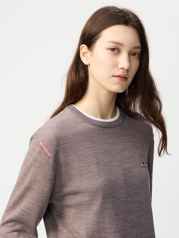 ANYA HINDMARCH 100% Merino Crew Neck Sweater