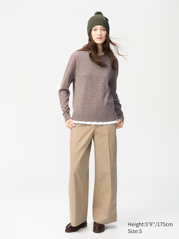 ANYA HINDMARCH 100% Merino Crew Neck Sweater