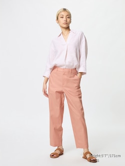Linen Cotton Tapered Pants