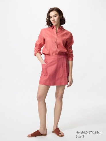 Linen Blend Skort