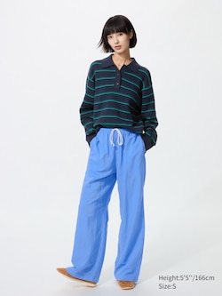 Linen Blend Easy Pants