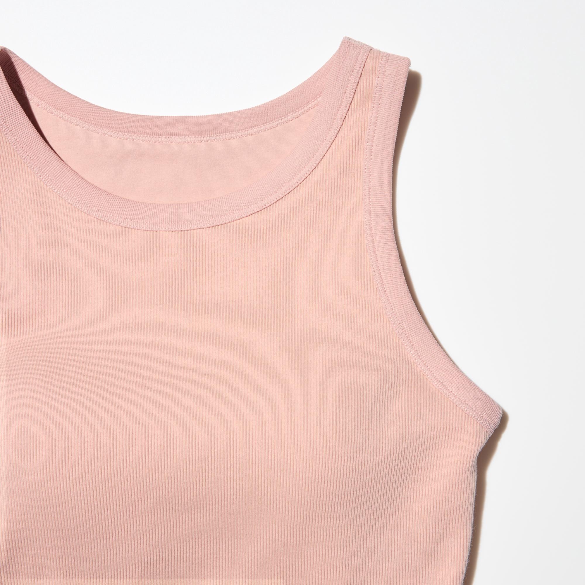 Women's Ribbed Cropped BRA TOP | UNIQLO AU