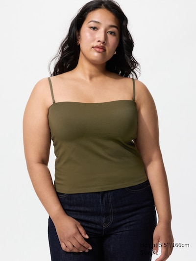 AIRism Cotton Cropped Tube Bra Top