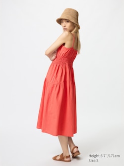 Linen Blend Camisole Dress