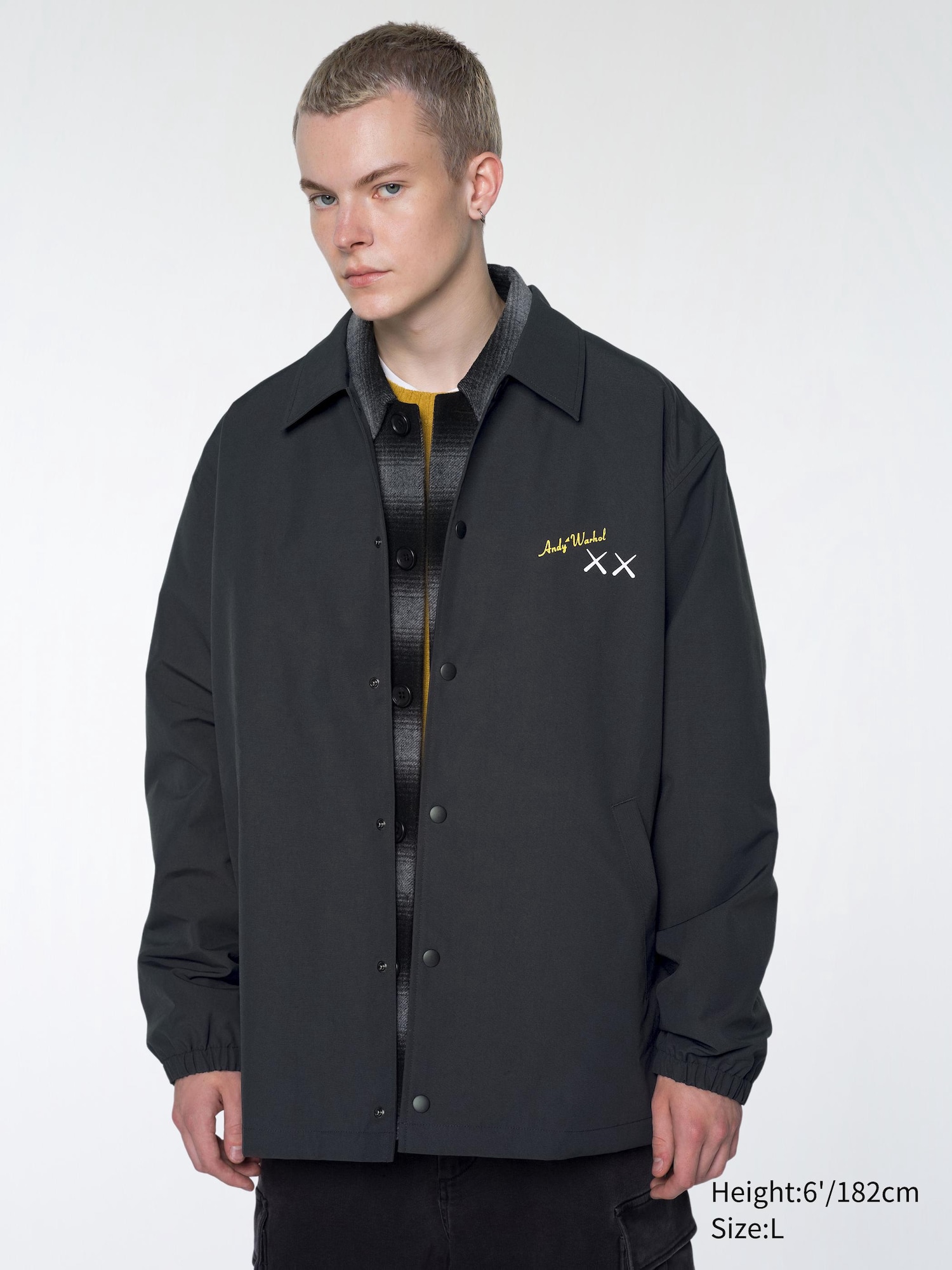 MEN'S KAWS + WARHOL COACH JACKET | UNIQLO AU
