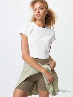 AIRism Soft Cropped T-Shirt