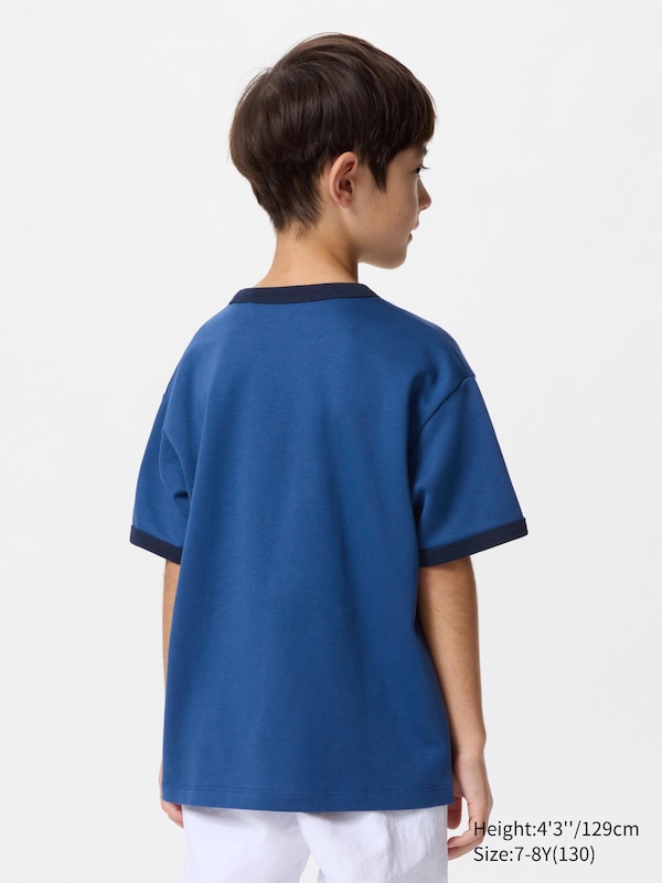 KIDS AIRism Cotton Graphic Crew Neck T-Shirt