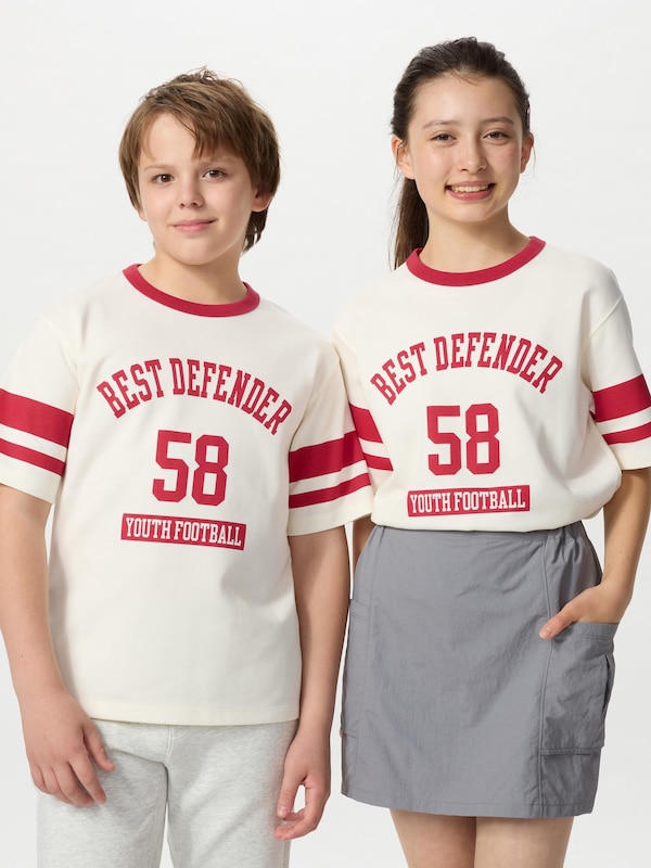 KIDS AIRism Cotton Graphic Crew Neck T-Shirt